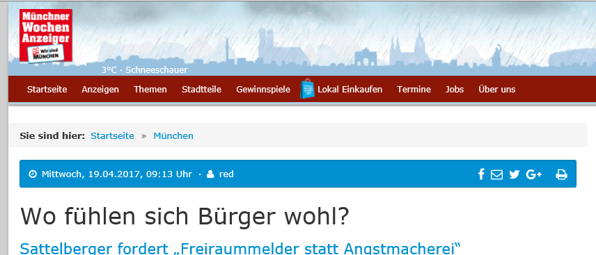 Bericht Münchner Wochen Anzeiger