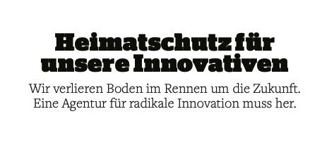 06/2018 - Heimatschutz für unsere Innovativen