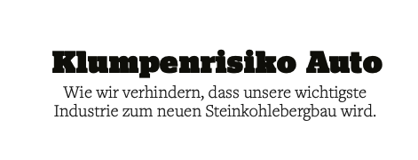 02/2019 - Klumpenrisiko Auto